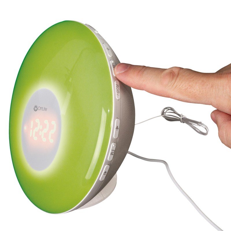 OttLite Wake Up Light with White Noise, Color Changing, Sunrise