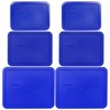 Pyrex (2) 7212-PC 11 Cup, (2) 7211-PC 6 Cup, &