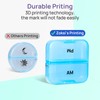 Zoksi Weekly Pill Organizer 2 Times a Day, Purple 7