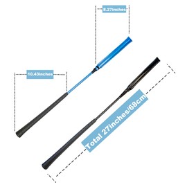 Luynro Professional Horse Racing Crop Jockey Whip 27 inch / 68cm (Black)