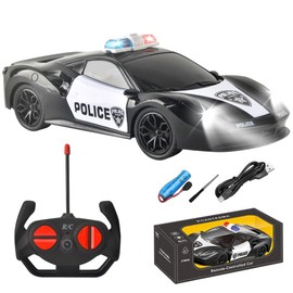 Mineup Remote Controlled Car, 1:22 RC Drift Car, RC Drift Car Remote Control, Remote Control Racing Car with Remote Control, RC Car Toy, Police Car, Toy Car, Gift for Children from 3 Years Older