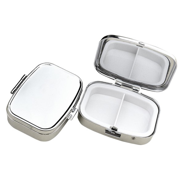 Pack of 2 Small Pill Boxes for On the Go