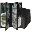 DUPDMKIN Menu Holders PU Leather Menu Covers 4.25" X 11"