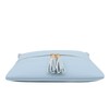DELUXITY Lightweight Medium Crossbody Bag with Tassel (Light Blue)