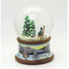 Snow Globe Family Carriage Ride Christmas Tree Get on Nostalgic