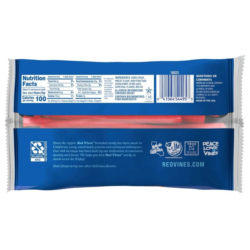 Red Vines Red Ropes 12 oz Bag [PACK OF 2]