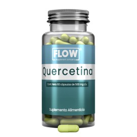 Quercetina Flow 60 Cápsulas 500 mg | Suplemento Antioxidante | Sin Azúcar, Gluten, Aditivos y GMO | Ideal para Dietas Keto