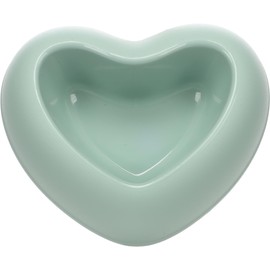 Flamingo Pandor Food & Drinking Bowl - Heart Shape, Green, 250 ml, Non-Slip & Stylish for Pets!