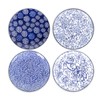 Selamica Ceramic Dinner Plates set of 4, 10.5 Inch Ceramic