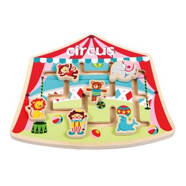 LELIN Toys 30529 Puzzle Labyrinth - Circus, Multi Colour