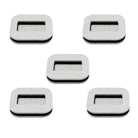 Bojueshaw 4 PCS Anti-Sliding Furniture Caster Cups,Rubber Wheel Stoppers,Protector Pads for Bed,Sofa,Chair,Office Furniture(Grey)