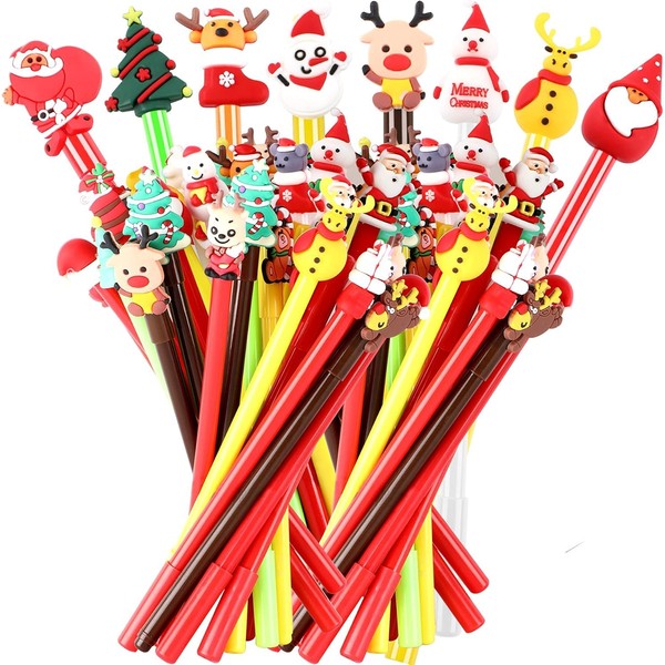 KAHEIGN 50Pcs Christmas Gel Ink Pen, 25 Styles Christmas Tree