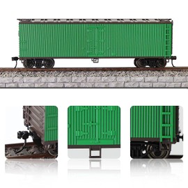 Evemodel C8747 3pcs HO Scale 1:87 40' Wood Side Reefer 40ft Boxcar Model Railway Wagon (3 Colors)