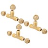 PATIKIL 3/8" x 3/8" x 3/8" Brass Pipe Fitting, 3