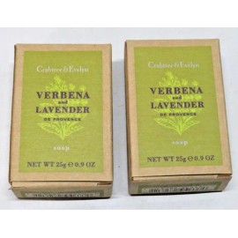 Crabtree & Evelyn Verbena Lavender Body Care Travel Size 0.9oz lot of 2