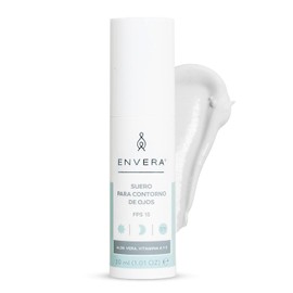 ENVERA Suero Contorno de Ojos 30 ml  2 en 1 Lneas de Expresin  Hidratacin FPS 15  Serum Extra Hidratante con Retinol, Pptidos, Aloe Vera y Vitamina E 