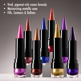 Black Radiance Metalicious Metallic Lipstick Lip Sculptor Magnetic Sapphire (Blue)