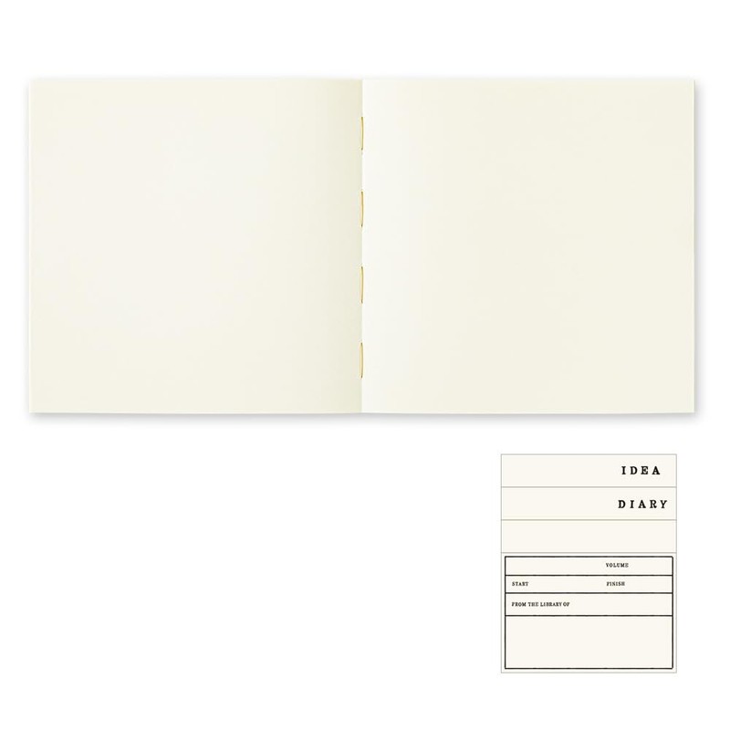 Midori Notebook, MD Notebook, A5 Square, Thick, Unruled, 15349006