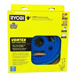 RYOBI 9" VORTEX Soft Bristle Brush A95SRB9