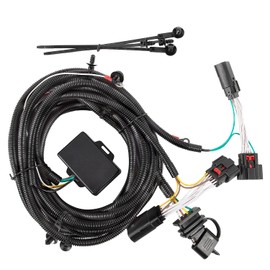 4-Pin Trailer Plug & Play Tow Hitch Wiring Harness for Jeep Wrangler JL JLU 2018-2024 Custom 4 Way Towing Wire Harness Tube Kit