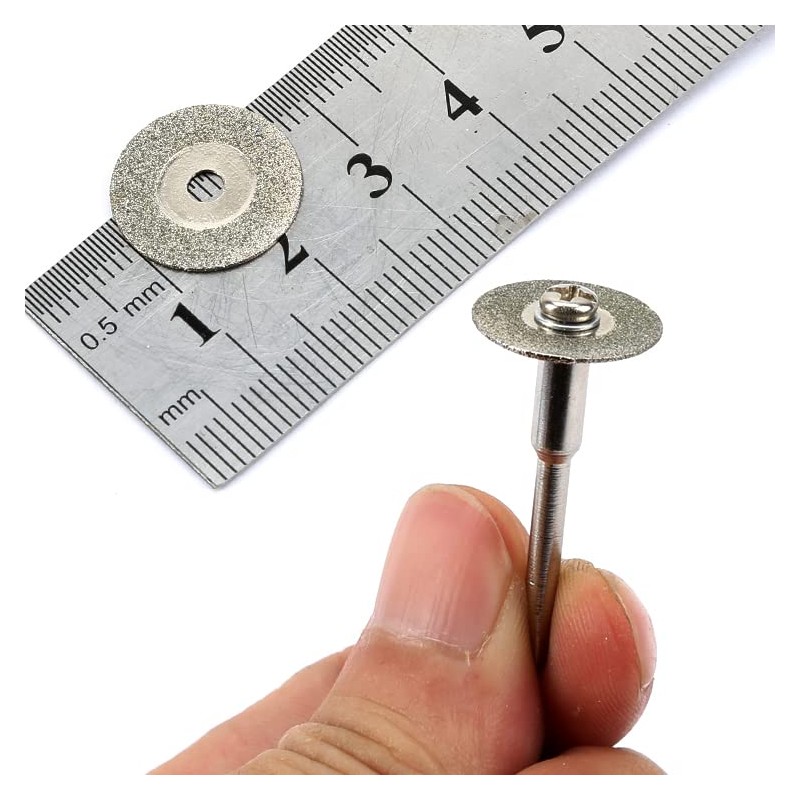 Dophee 10pcs Mini Diamond Coated Cutting Off Discs Wheel with