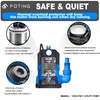 FOTING Sump Pump, High Flow Clean&Dirty Submersible Water Pump, Thermoplastic