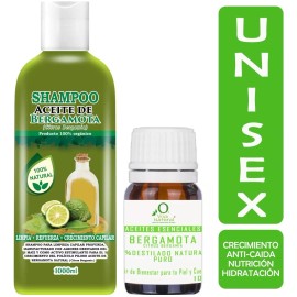 VIVONATURAL Shampoo De Bergamota 1 Litro Mas Aceite Gratis