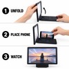 3D HD Phone Screen Magnifier Stand, Foldable 2-3X Mobile Video
