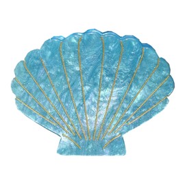 Shag Wear Seashell Hair Claw For Women and Teen Girls Large Blue