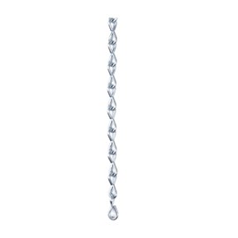 #16 x 15-ft Zinc-Plated Single Jack Chain for Hanging Signs, Stained Glass, and General Utility Use