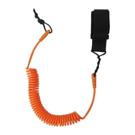 Misimain Coiled SUP Leash 10 FT Surfboard Leash Sup Leg Rope Strap Stand Up Paddleboard Leash - Orange