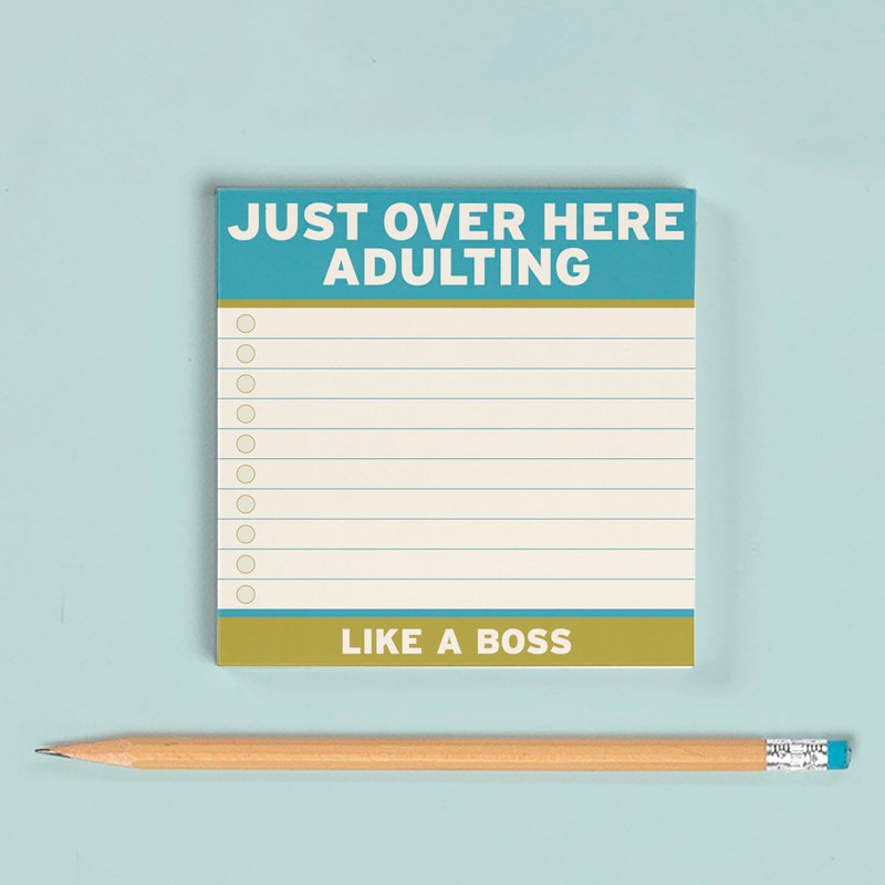 1-Count Knock Knock Adulting Large Sticky Notes (4 x 4-inches)