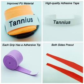 Pickleball Paddle Grip Tape, 6 Pack Precut Dry Feel Pickleball Grips, Absorbent and Enhanced Pickleball Paddle Overgrip (6-Pack White)