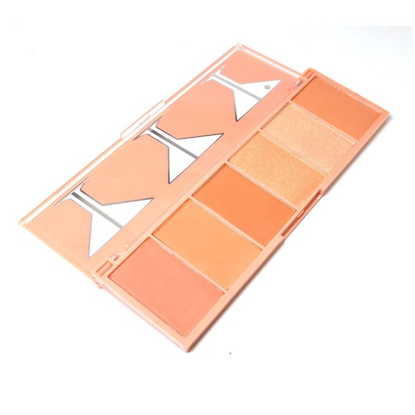 Italia Deluxe 1 Buzzed n' Blushed Highlighter 6 Colors Palette