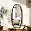 JJUUYOU Irregular Wall Mirror Asymmetrical Bathroom Mirrors for Wall 40"X20"