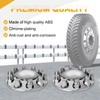 HQALTY Chrome Dome 2 Front Axle Cover Kit with 32mm/33mm