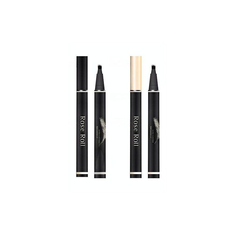 Rose Roll Eyebrow Pencil, Microblading Eyebrow Pen, Long Lasting, Waterproof,