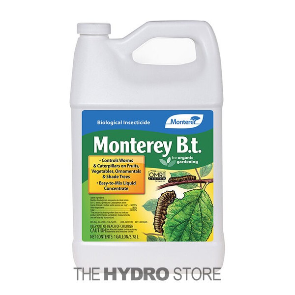 Monterey B.T. 1 Gallon - Bacillus Thuringiensis Organic Insect Pest Control BT
