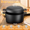 Cast Iron Dutch Oven for Bread Baking, 5 QT Pre-Seasoned