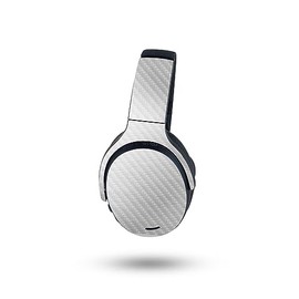 MightySkins Carbon Fiber Skin Compatible with Skullcandy Crusher ANC 2 - Cold Steel | Protective, Durable Textured Carbon Fiber Finish | Easy to Apply