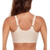Lemorosy Women's Comfort Front Closure Back Support Wireless Seamless Everyday