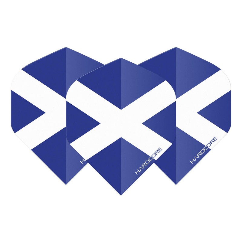 RED DRAGON Hardcore XT Scotland Flag Dart Flights