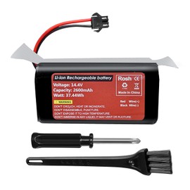 Fytoo 1PCS 14.4V 2600mAh Li-ion Battery for Ecovacs Deebot N79 N79S 621, Eufy RoboVac 11 11S 12 15C 15T 25C 35C, Goovi F007C D380 D382, Amarey A800 A900, Coredy R300 R500