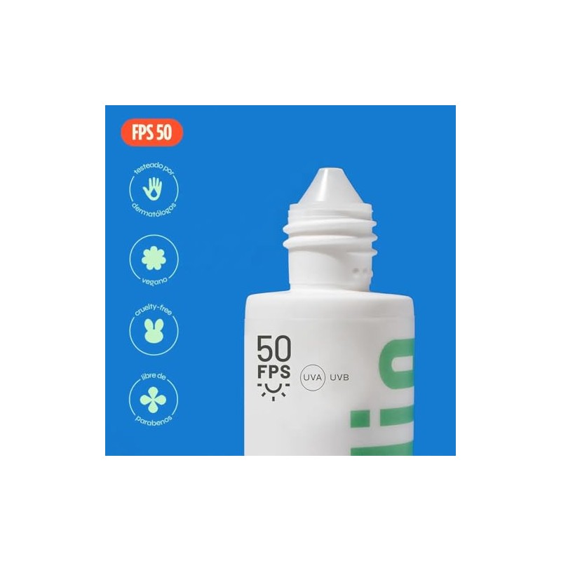 Ollie Protector Solar Mineral Fluido FPS 50 FPUVA 16 40g