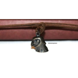 Hollister Men Necklace Choker Double Leather Hawk Head Pendant ~ Rare Vintage