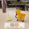 35-Qt Side Press Wringer Combo Commercial Floor Cleaning Rectangular Mop