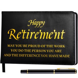 Retirement Guest Book with Signature Pen Retirement Party Decorations Happy Retirement Decorations Retirement Gifts for Women and Men Office Colleague Retirement Advice and Wishes Book