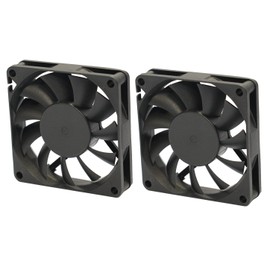 Rhombutech® Set of 2 whisper-quiet fans, 40 x 40 x 20 mm with plain bearing DC12 V 0.07 A, 3 pins power connection (set - 2 x 40/40/20)