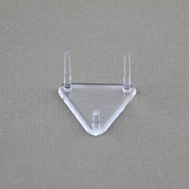 OnFireGuy Mineral Fossil Geode Display Stand 1.5" Triangle with Half Height 3 Peg, 12 Pack