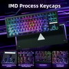 ZORNHER ZH870 Wireless Mechanical Gaming Keyboard,80% Black Custom Creamy Sound
